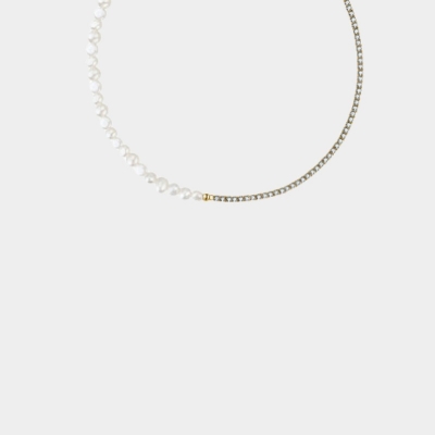 Colier argint Charm