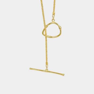 Colier argint Aura Gold